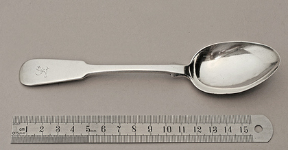 Scottish Provincial Silver Dessert Spoon - Perth, John Urquhart